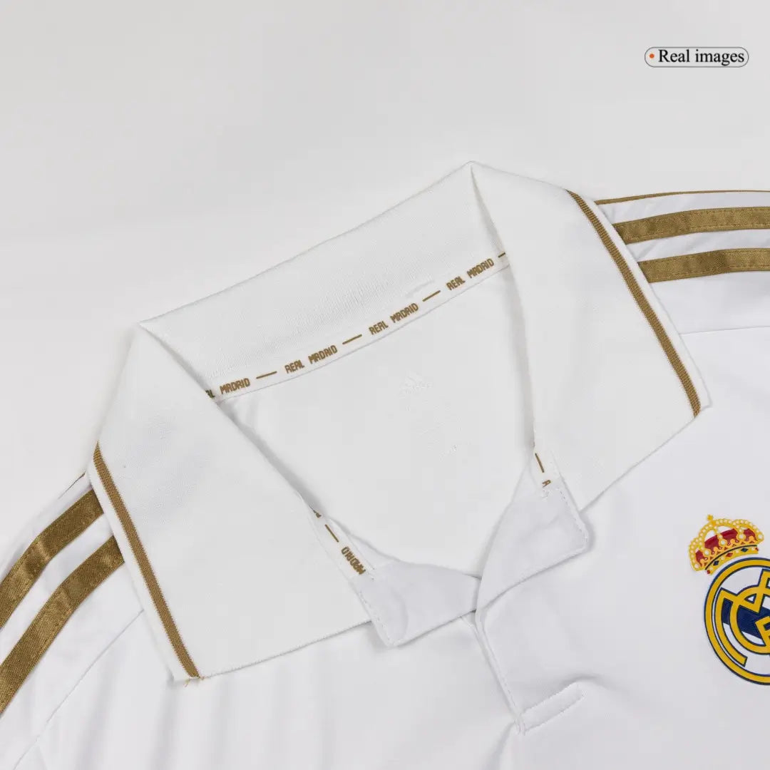 Real Madrid 2011/12 Home Long Sleeve Retro Soccer Jersey