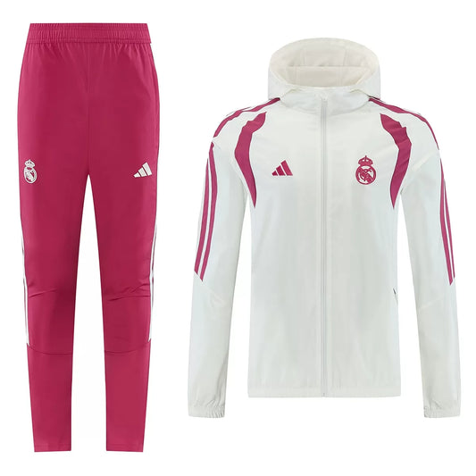 Los Blancos Windbreaker Tracksuit 2026/27 (Hoodie+Pants) White