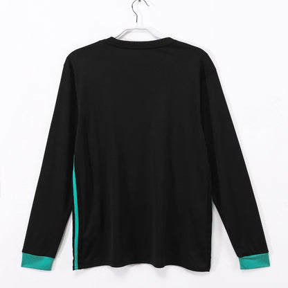 Real Madrid 2017/18 Away Long Sleeve Retro Soccer Jersey