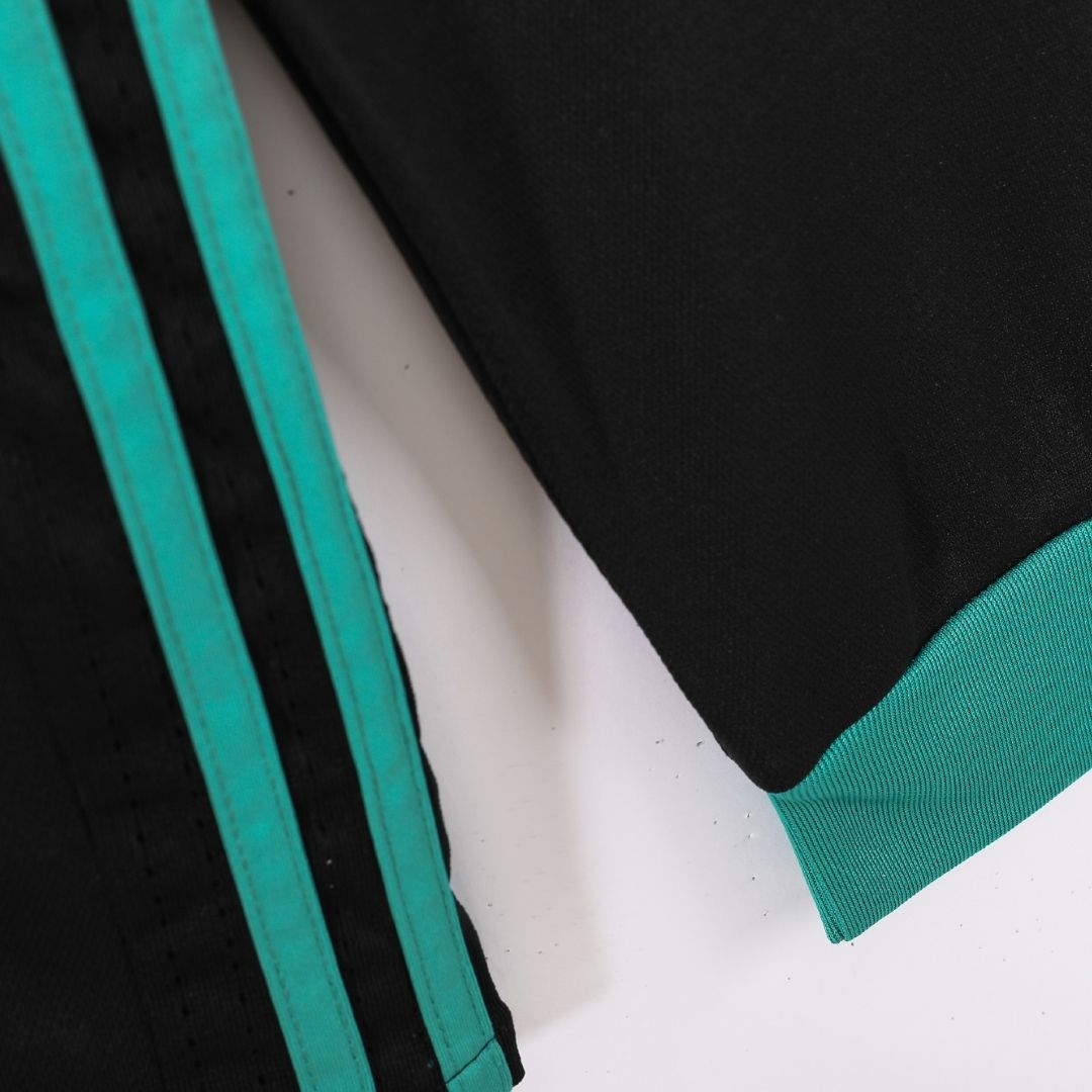 Real Madrid 2017/18 Away Long Sleeve Retro Soccer Jersey