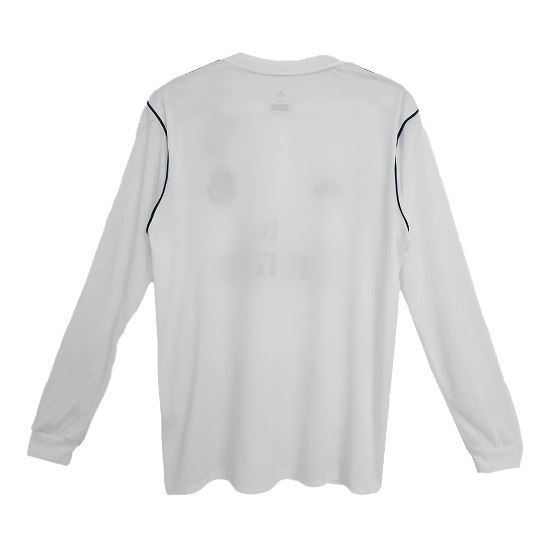 Maillot de football rétro à manches longues domicile du Real Madrid 2017/18