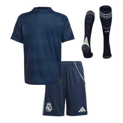Real Madrid Away Kid's Soccer Full Kit 2025/26 - Jersey+Shorts-Socks