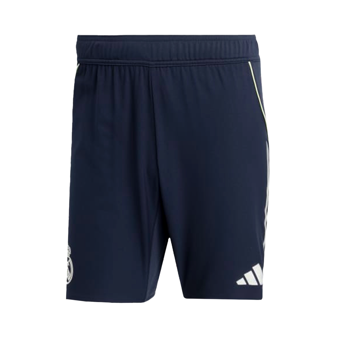 Pantalones cortos de fútbol Real Madrid, versión visitante, temporada 2025/26
