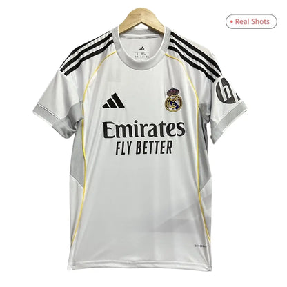BELLINGHAM #5 Real Madrid Home Soccer Jersey 2025/26 White