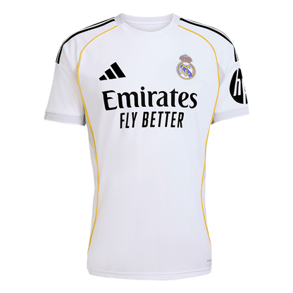 Camiseta de fútbol del Real Madrid, local, temporada 2025/26, blanca