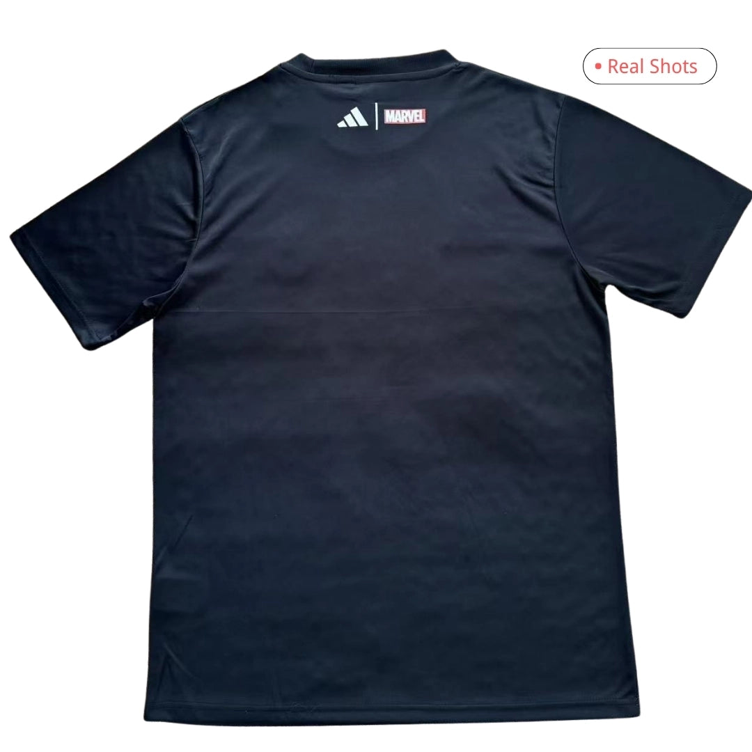 Real Madrid Marvel Warm Up Shirt 2025/26 Black