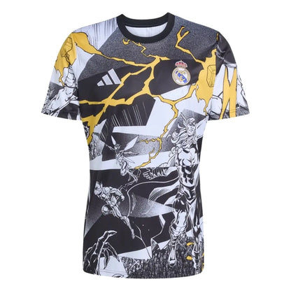 Real Madrid Marvel Warm Up Shirt 2025/26 White/Black