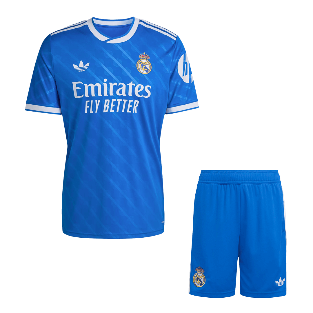 Tercera equipación visitante del Real Madrid - Camiseta + Pantalón corto 2025/26