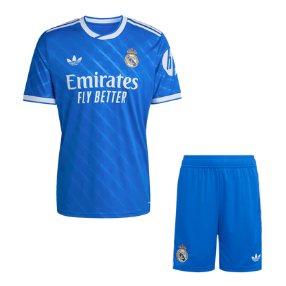Tercera equipación visitante del Real Madrid - Camiseta + Pantalón corto 2025/26