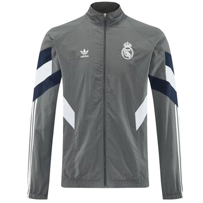 Real Madrid Windbreaker Jacket Gray 2025/26