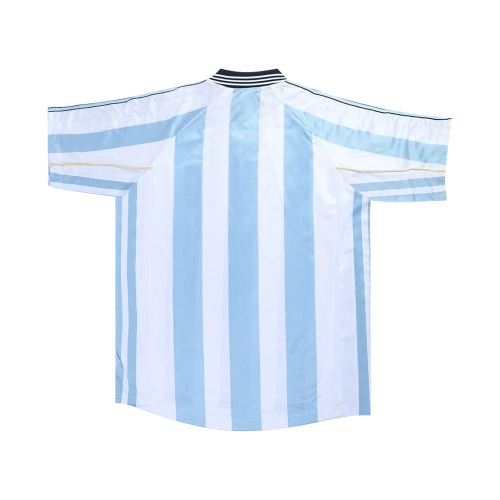 ORTEGA #10 Argentina 1998 Home Retro Football Jersey