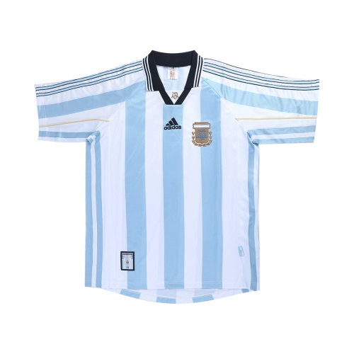 ORTEGA #10 Argentina 1998 Home Retro Football Jersey