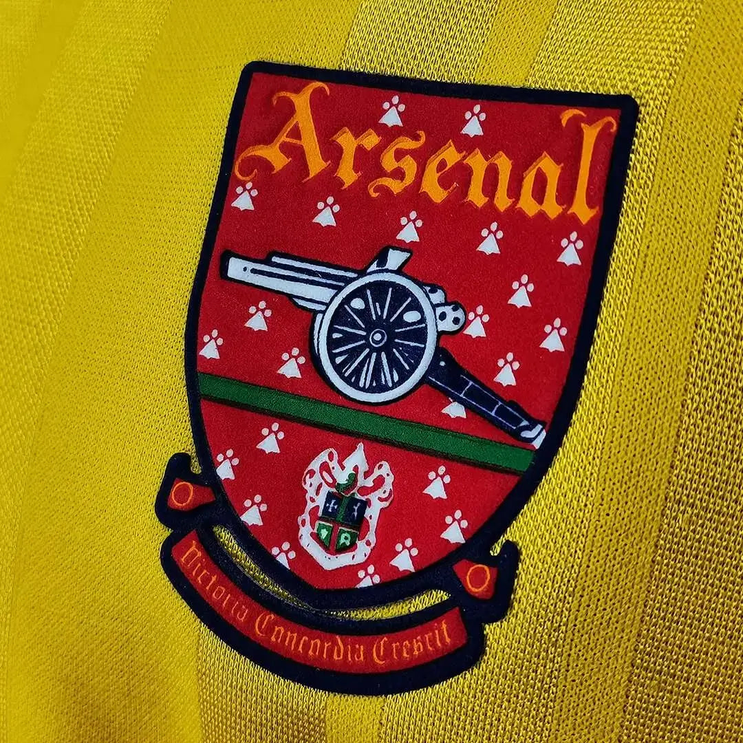 Camiseta de fútbol retro de visitante del Arsenal WRIGHT #8 1993/94
