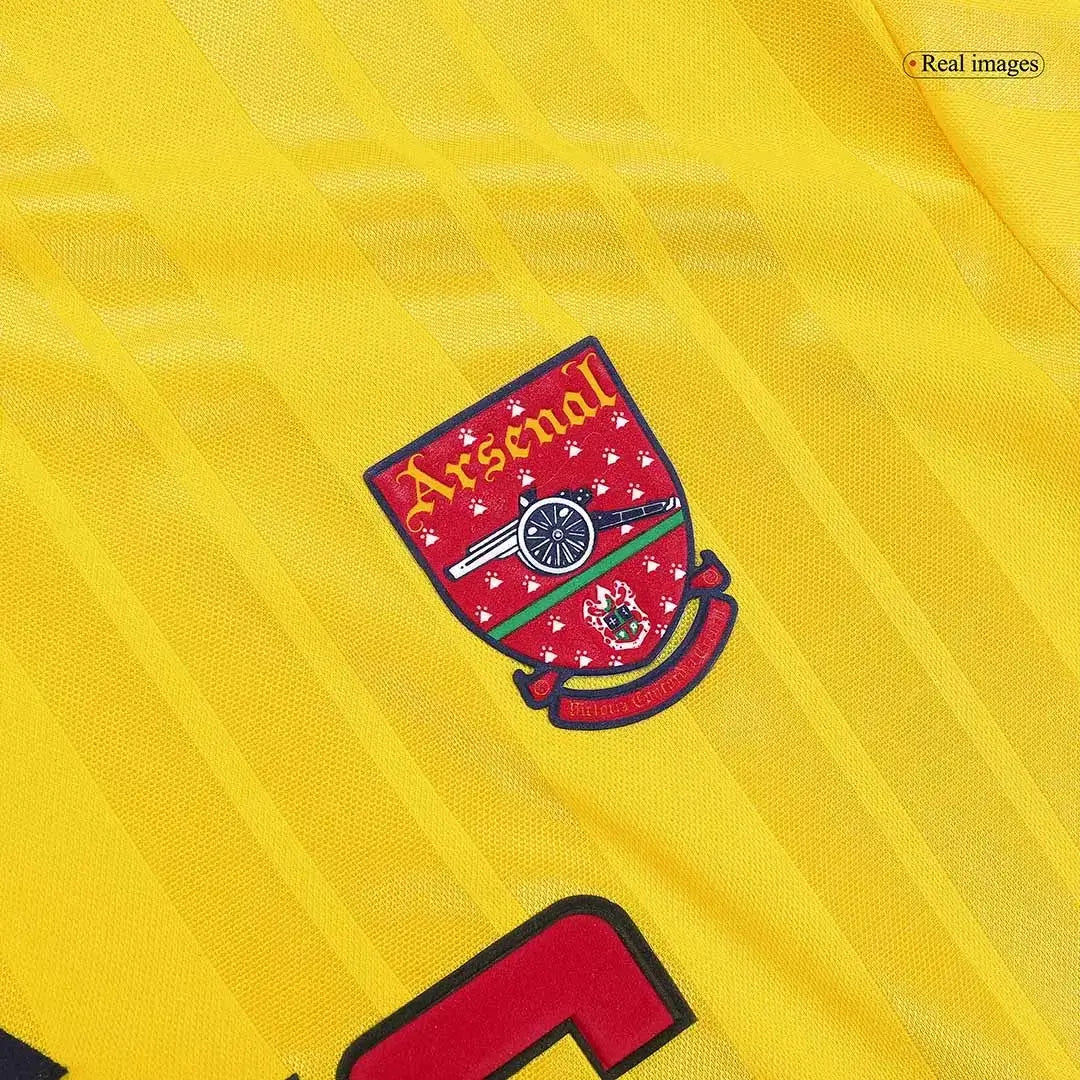 Camiseta de fútbol retro de visitante del Arsenal WRIGHT #8 1993/94