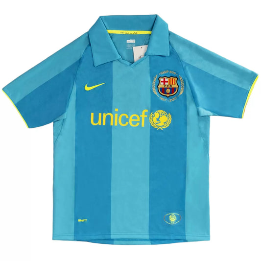 Barcelona 2007/08 Retro Away Soccer Jersey