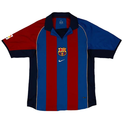 Maillot de football rétro Barcelone 2001/02 domicile