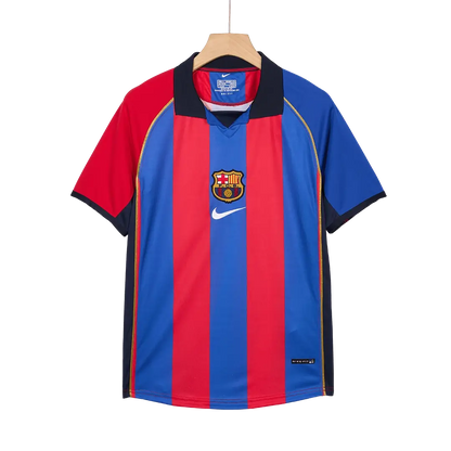 Maillot de football rétro Barcelone 2001/02 domicile