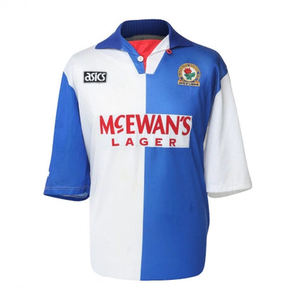Shearer #9 Retro Blackburn Rovers Home Soccer Jersey 1994/95