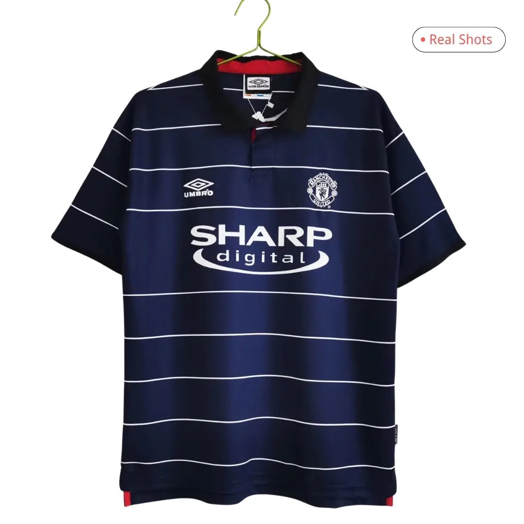 Camiseta de fútbol retro de visitante del Manchester United Yorke #19 1999/00