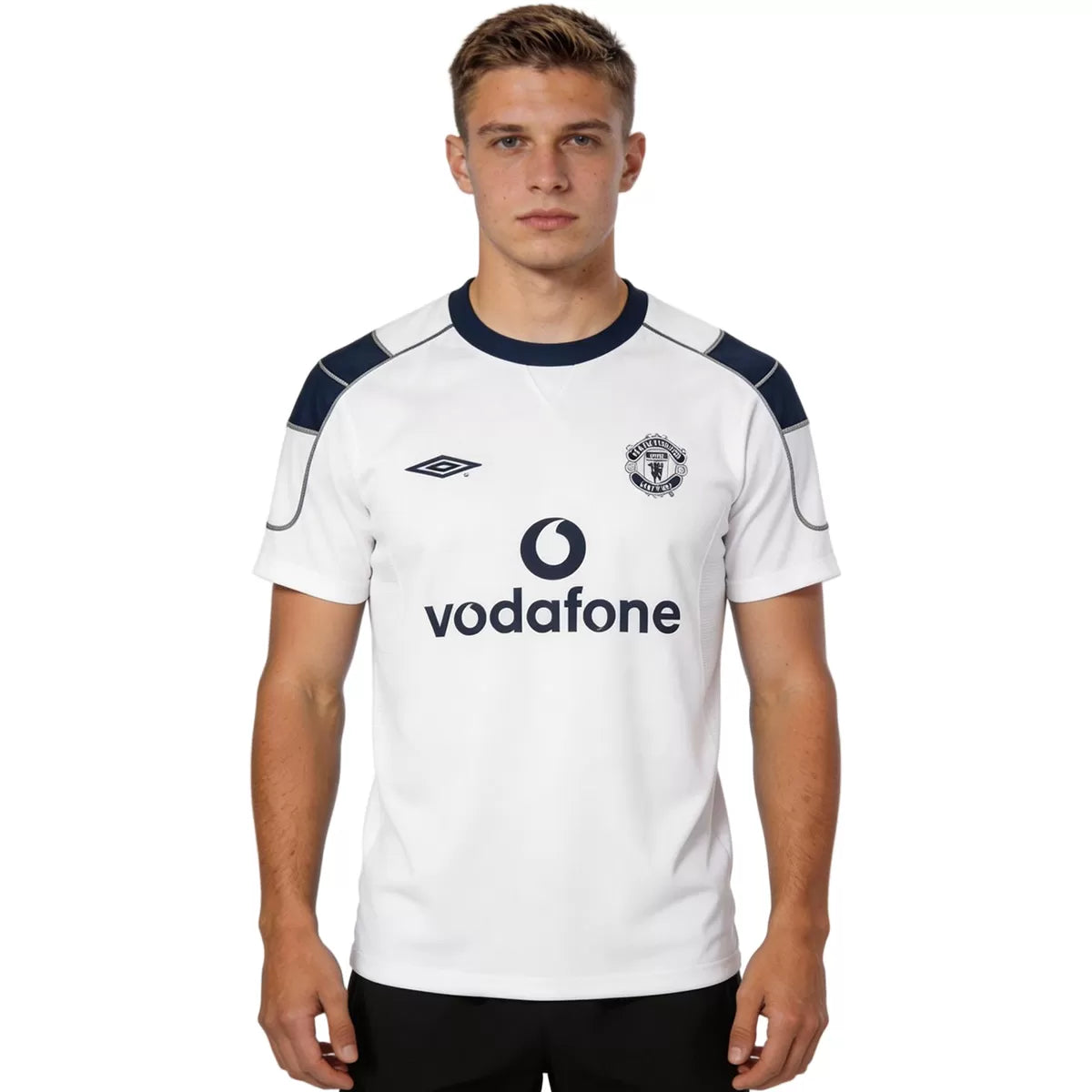 Camiseta retro de fútbol de visitante del Manchester United 2000/01