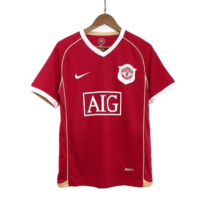 Maillot de football rétro domicile Manchester United 2006/07, numéro 16, Carrick