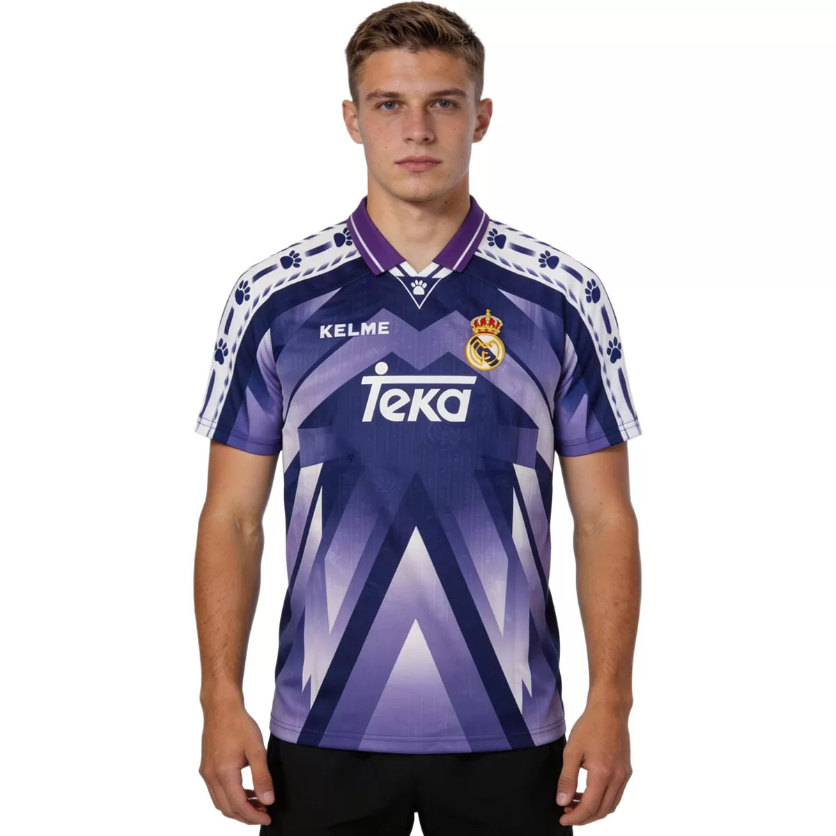 Real Madrid 1996/97 Away Retro Soccer Jersey