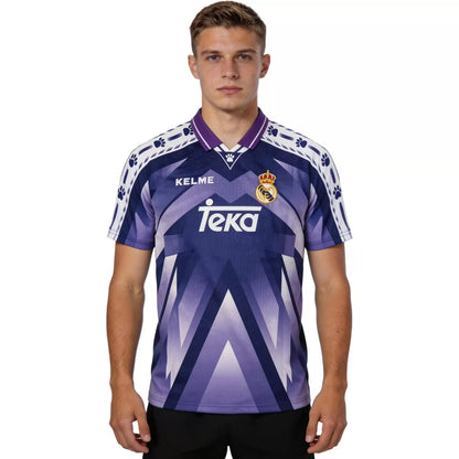 Real Madrid 1996/97 Away Retro Soccer Jersey