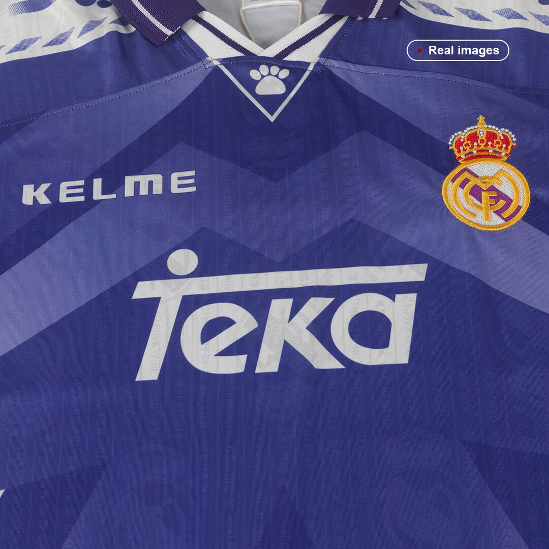 Real Madrid 1996/97 Away Retro Soccer Jersey