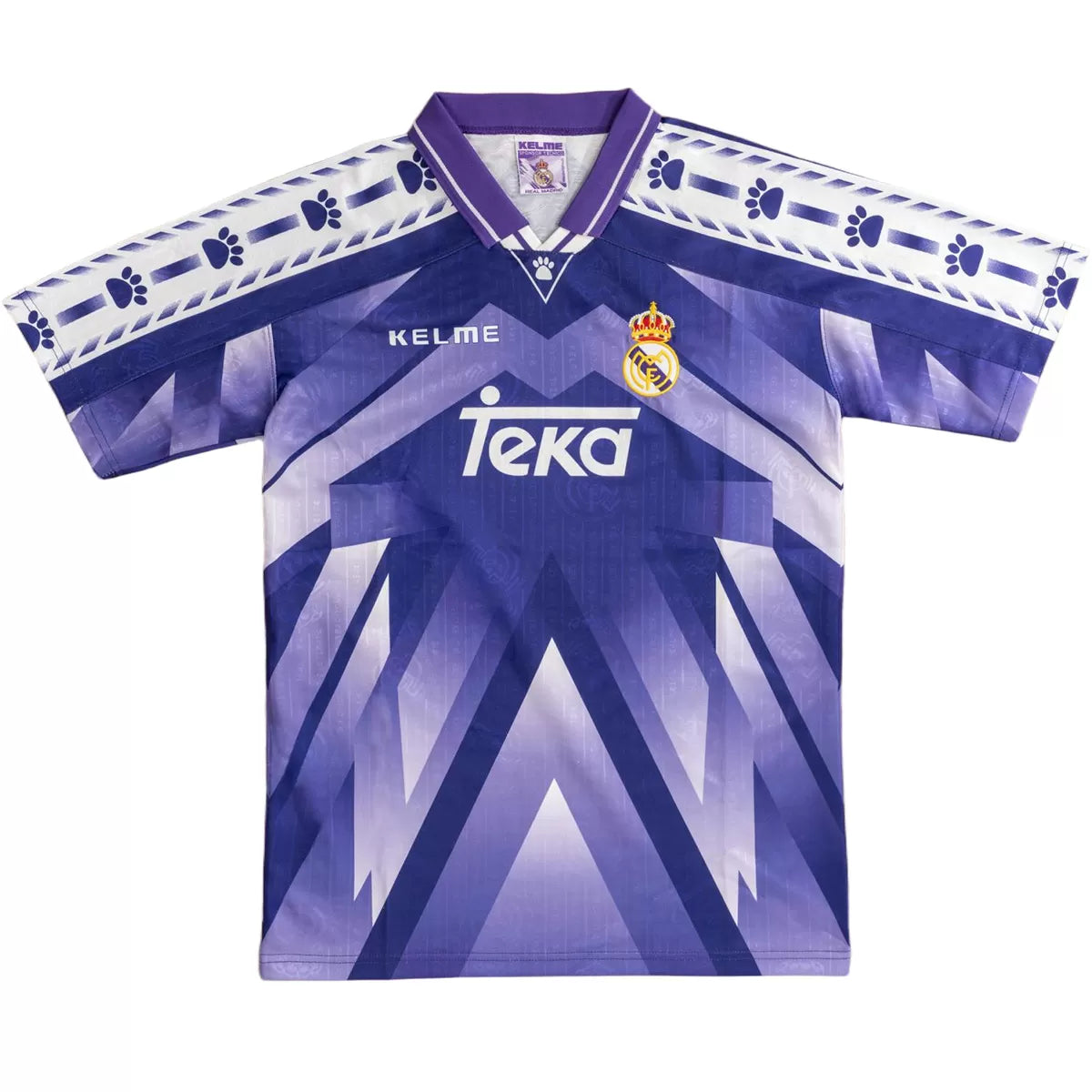 Real Madrid 1996/97 Away Retro Soccer Jersey