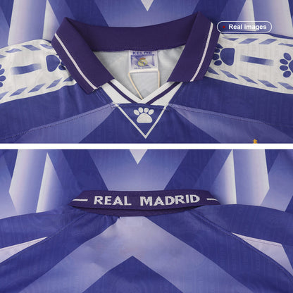 Real Madrid 1996/97 Away Retro Soccer Jersey