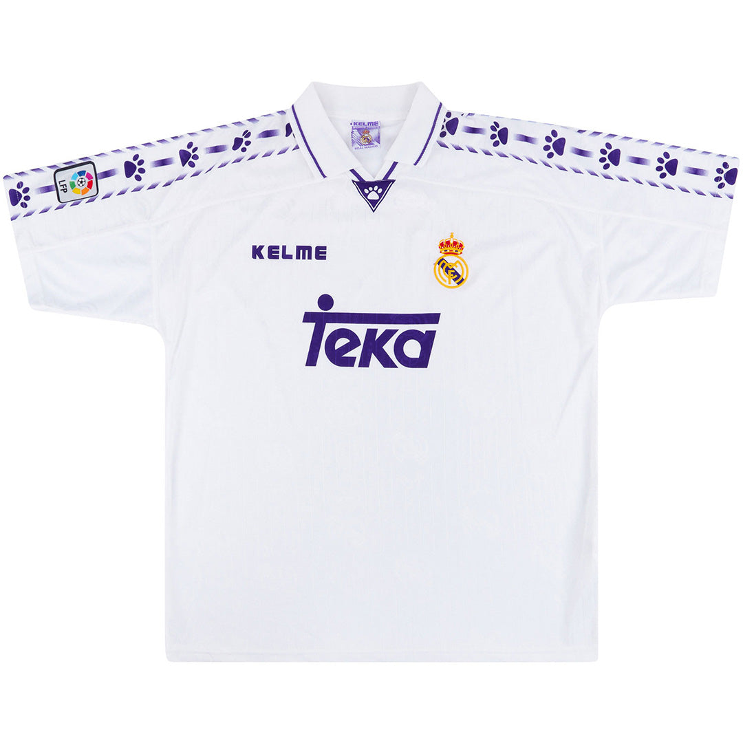 Real Madrid 1996/97 Home Retro Soccer Jersey