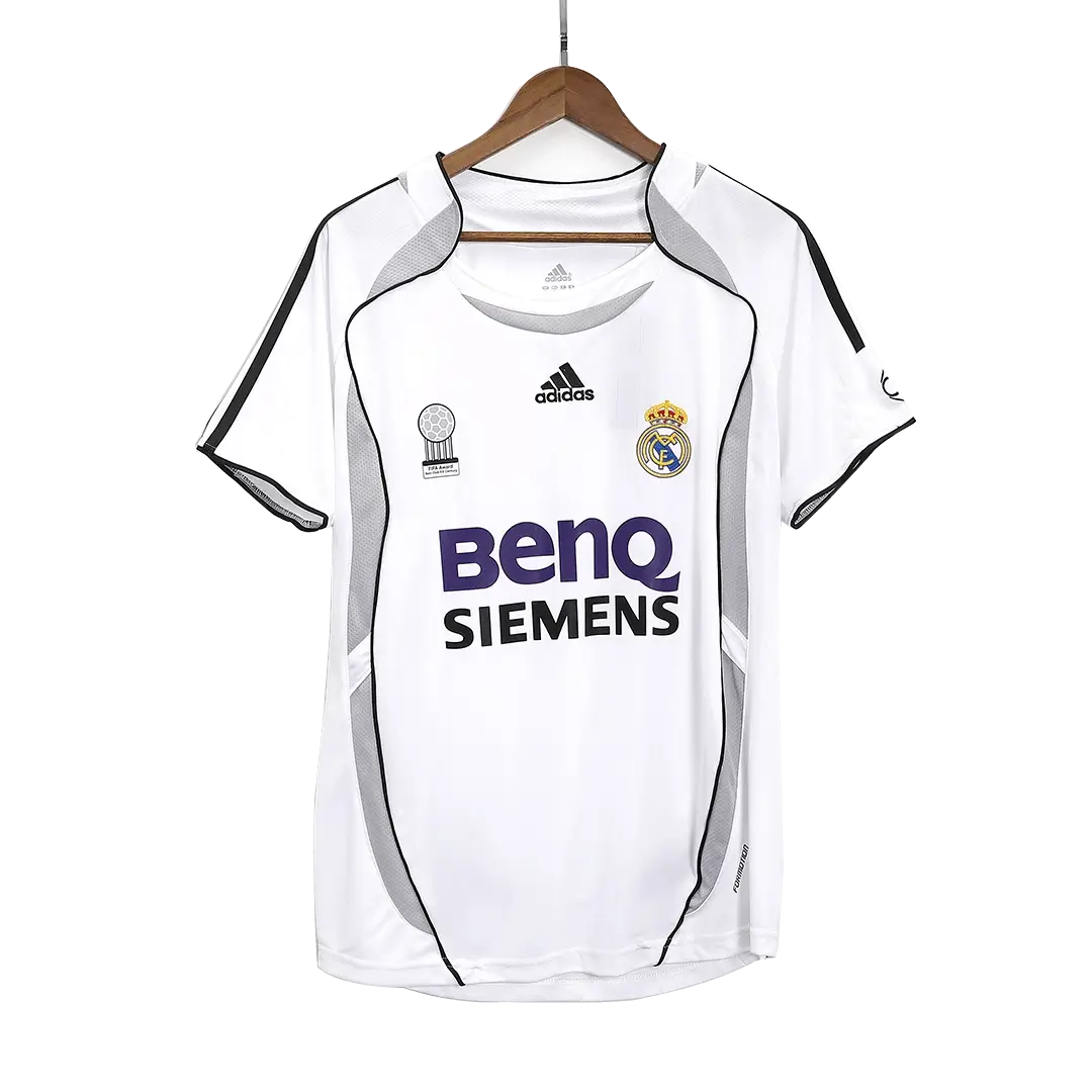 Maillot de football rétro domicile Real Madrid 2006/07 de Beckham n°23