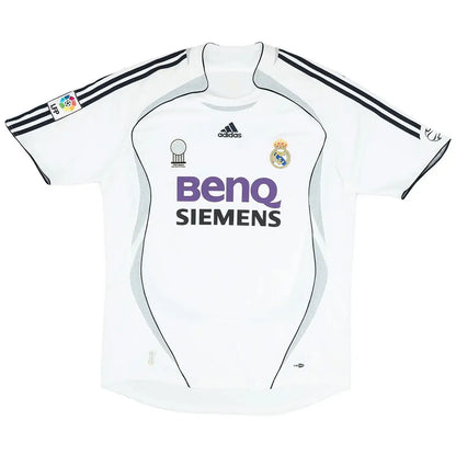 Maillot de football rétro domicile Real Madrid 2006/07 de Beckham n°23