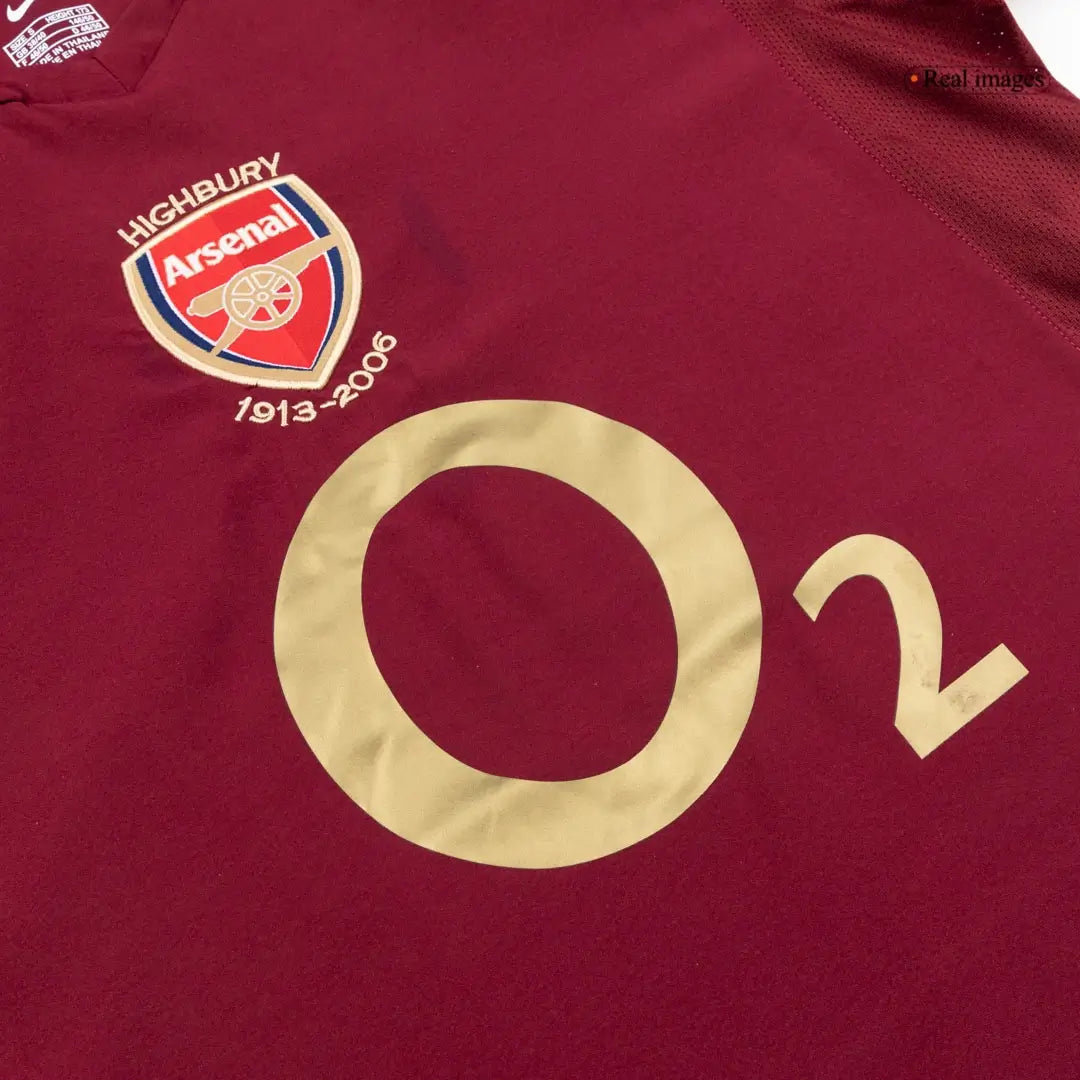 Arsenal 2005/06 Home Retro Soccer Jersey Long Sleeve