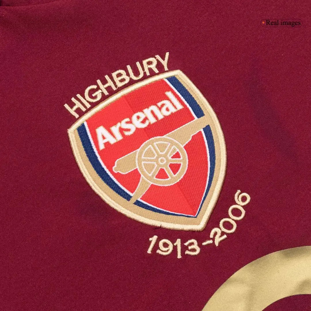 Arsenal 2005/06 Home Retro Soccer Jersey Long Sleeve