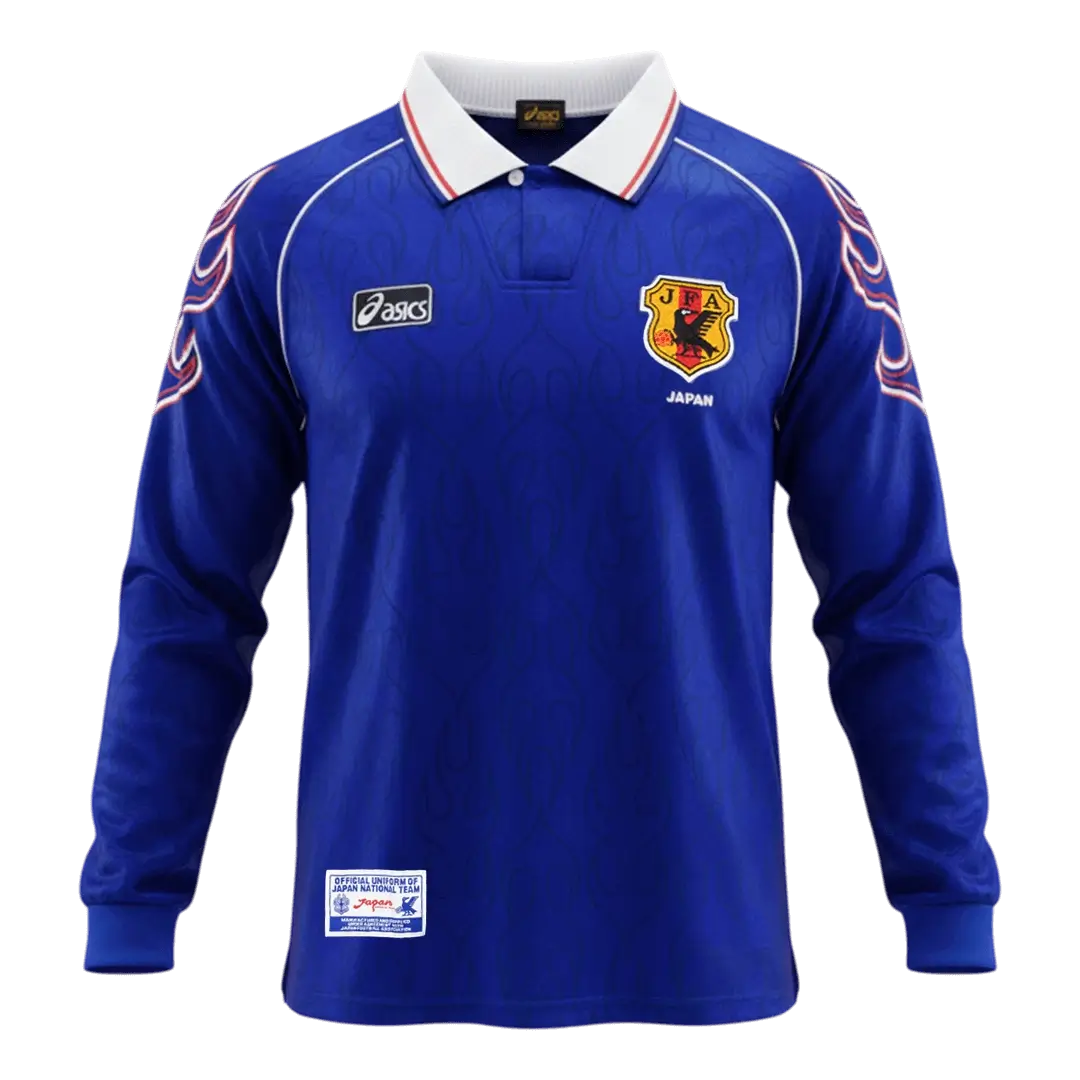 Japan 1998 World Cup Home Retro Football Jersey Long Sleeve