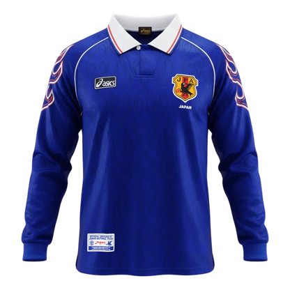 Japan 1998 World Cup Home Retro Football Jersey Long Sleeve