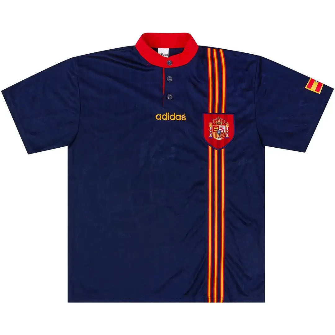 Camiseta de fútbol retro de visitante de España 1996