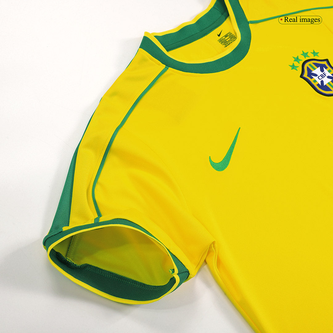 Camiseta retro de fútbol de Brasil 1998 (local)
