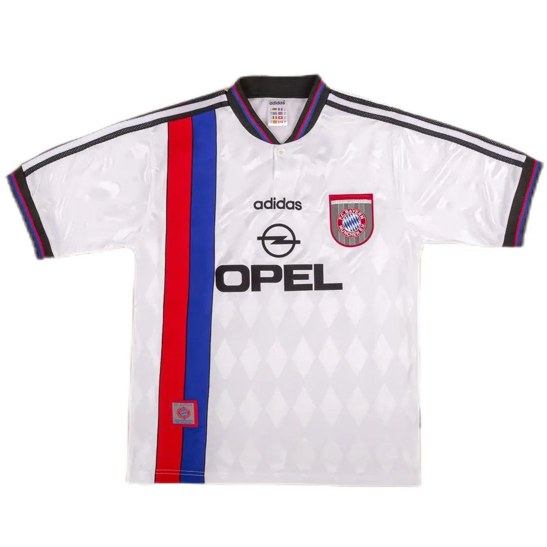 Camiseta de fútbol retro de visitante del Bayern Múnich 1996/98