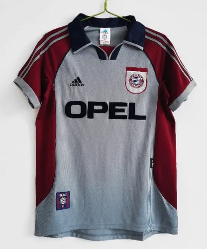Camiseta de fútbol retro de visitante del Bayern Múnich 1998/99