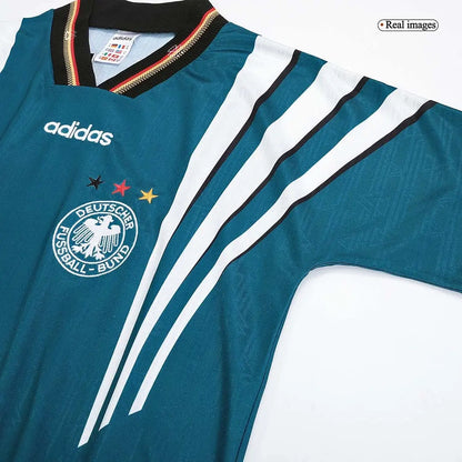 Retro Möller #7 Germany Away Football Jersey Euro Cup 1996