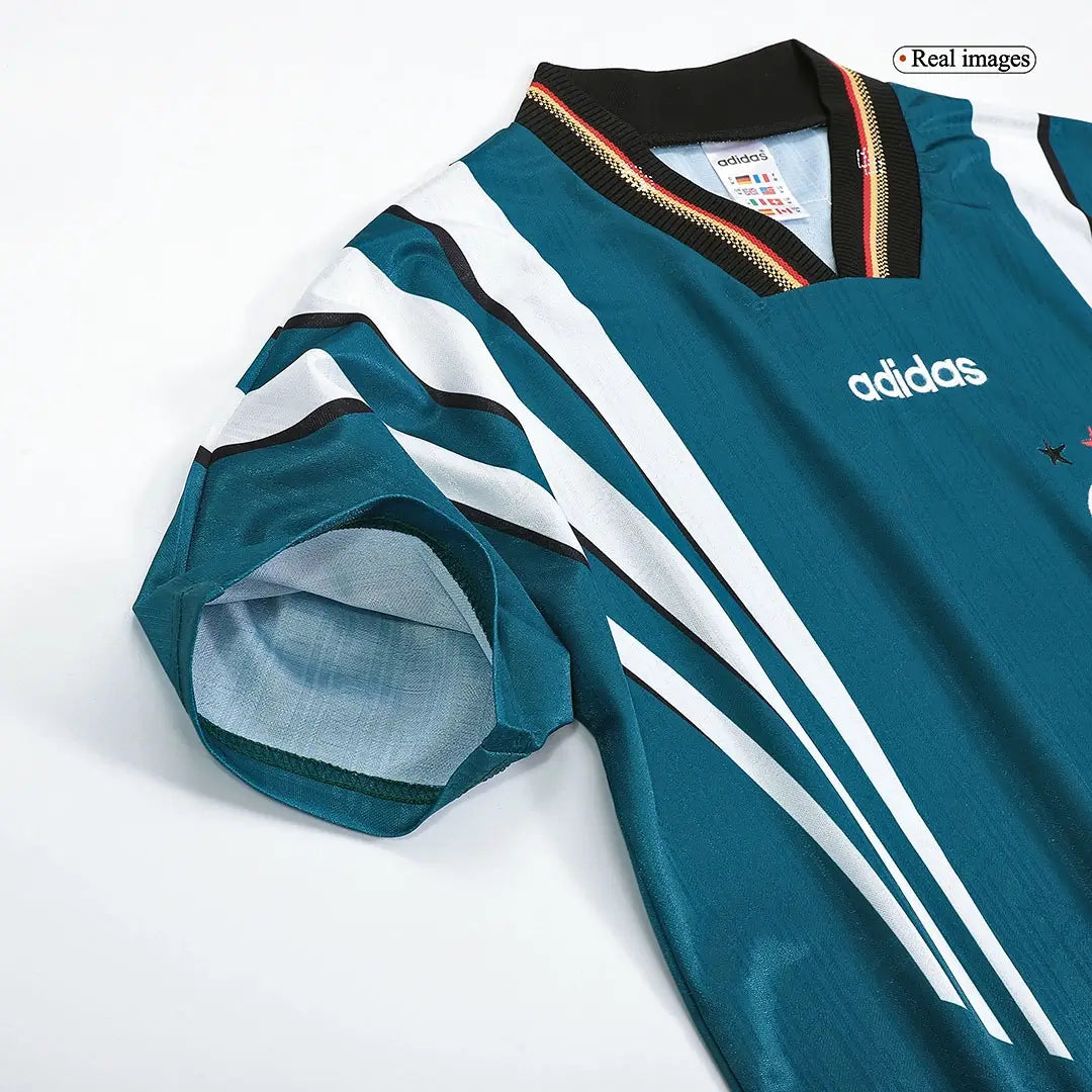 Retro Möller #7 Germany Away Football Jersey Euro Cup 1996