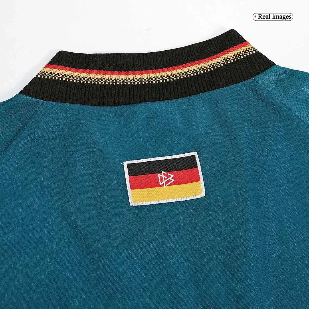 Retro Möller #7 Germany Away Football Jersey Euro Cup 1996