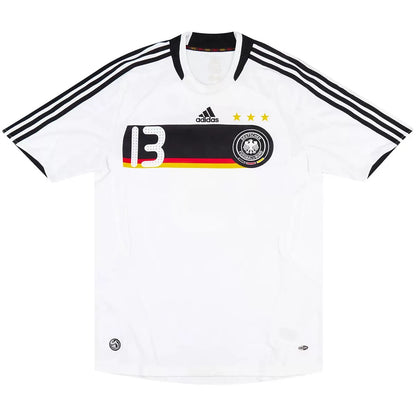 Ballack #13 Germany Euro 2008 Home Football Jersey Retro