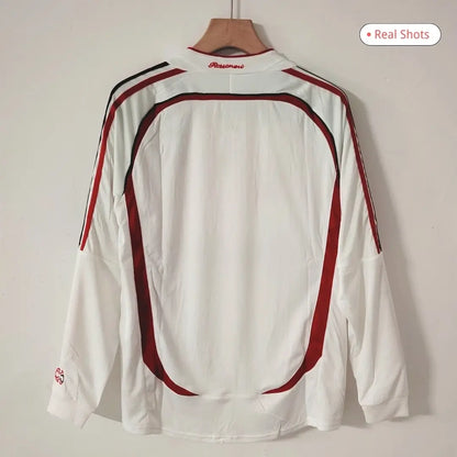 Maillot de football rétro manches longues extérieur AC Milan 2006/07