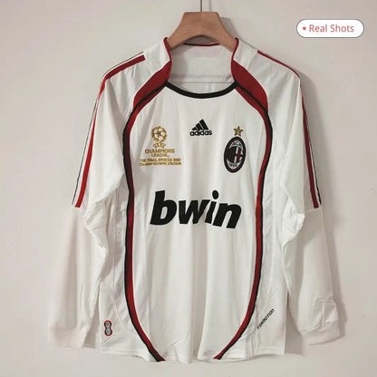Maillot de football rétro manches longues extérieur AC Milan 2006/07