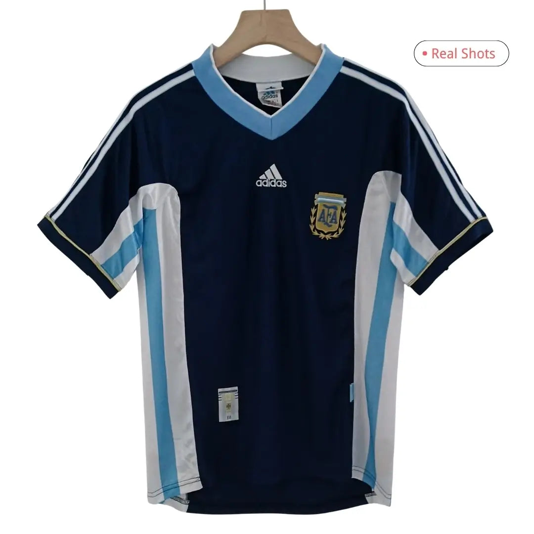 Argentina Men's 1998 Away Retro Football Jersey