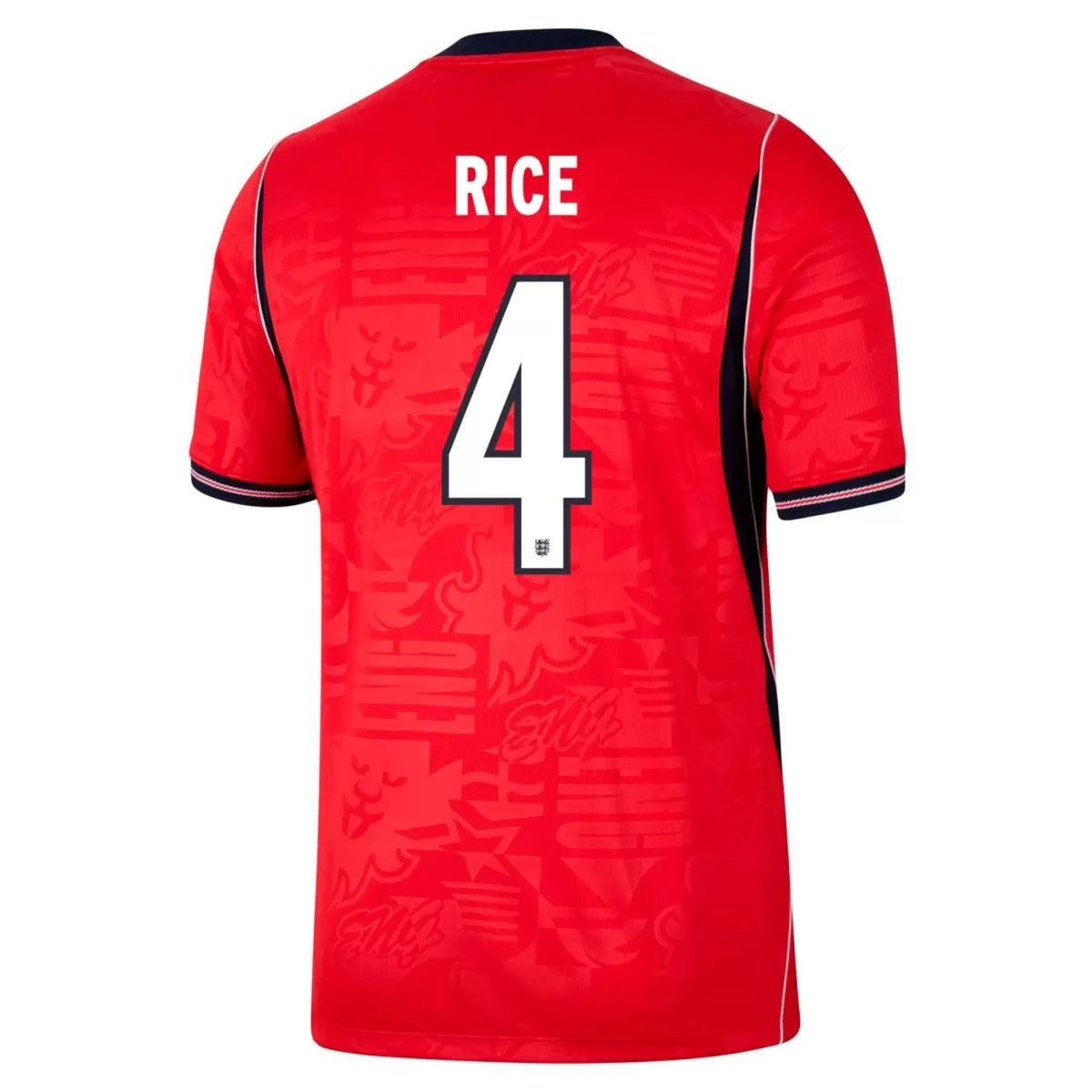 Camiseta de fútbol de visitante de Inglaterra #4 Rice para el Mundial de 2026
