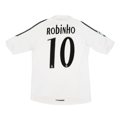 Robinho #10 Real Madrid 2009/10 Retro Home Soccer Jersey